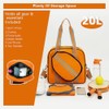 Pickleball Tote Bag Organizer with Adjustable Crossbody Strap, Paddle Cover