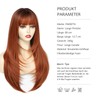 PARXITN Wig for Women 60 cm Long Straight Hair Wigs