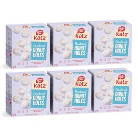 Katz Gluten Free Powdered Donut Holes. Free of Dairy, Nut, Peanut, and Soy. Kosher (6 Packs, 6 Ounce Each)