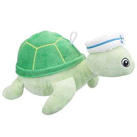 Green Sailor Plush Turtle - 30 cm (1 Pc.) - Adorable Soft Stuffed Toy with Embroidered Details, Perfect for Kids & Turtle Lovers, for Birthdays, Holidays