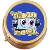 Brave Little Bath Bomb Toaster Brass Round Pill Box