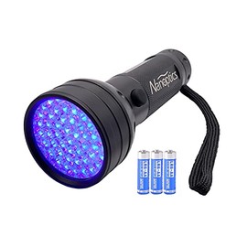 Nanoptics Black Light UV Flashlight 51 LED Pet Urine Stains Odor Detector, Batteries Included