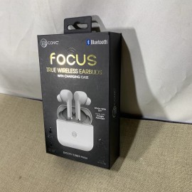 Focus NEW! *B Iconic Focus True Wireless Earbuds with Charging Case White, Bluetooth