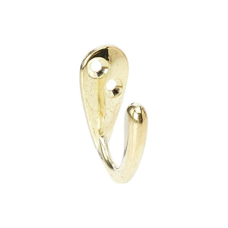 Merriway® BH00525 (5 Pcs) Brass Plated Single Robe Hook -