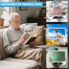 5X Reading Magnifying Glass with Light, Folding Handheld Page Magnifier