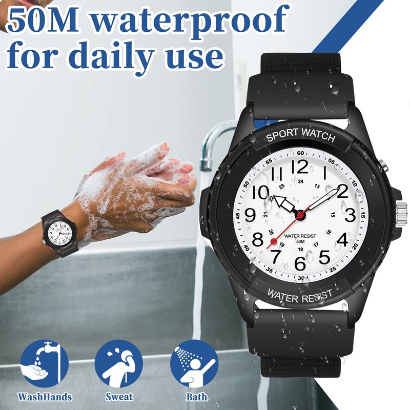 PROKING Analog Watch for Women Nurses 50M Waterproof Night Light