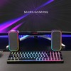 Mars Gaming MS-OM, 20W Gaming Speaker, Dynamic RGB Lighting, Bluetooth