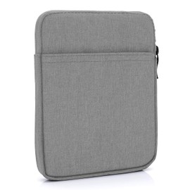 MyGadget Nylon Sleeve Case for Tablets up to 6.8 Inches (18 x 13.5 cm) - Protective Case e.g. Kindle Paperwhite | Tolino Vision 1-4 | Shine 1-3 - Light Grey