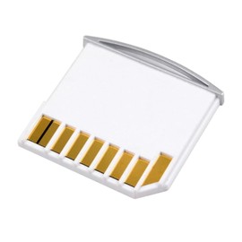 NFHK Micro SD TF to SD Card Kit Mini Adaptor for Extra Storage MacBook Air/Pro/Retina White