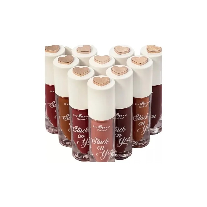 Labial Líquido Italia Deluxe Stuck On You Color Mauve Rosa