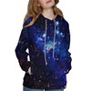 YAJOOEY Men Women Galaxy Pullover Unisex Graphic Hooded Sweatshirt 3D