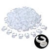 100 pcs White Pigment Glue Ring Cups Tattoo Ink Holder