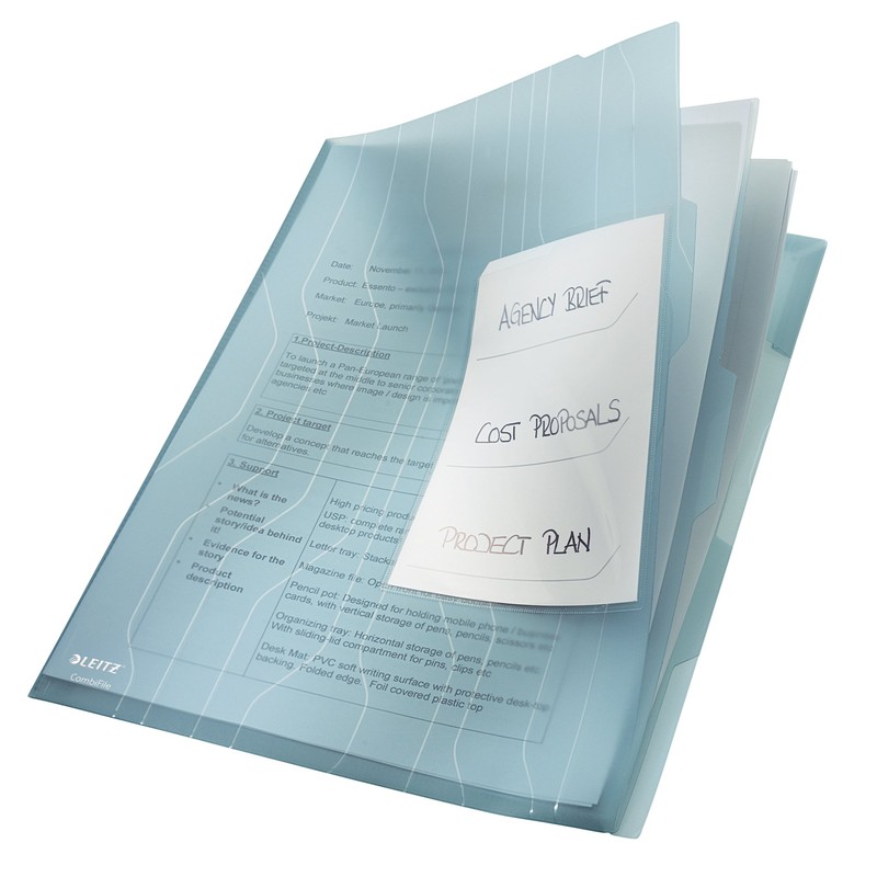 Leitz CombiFile Organiser Folder, Pack of 3, Holds up to