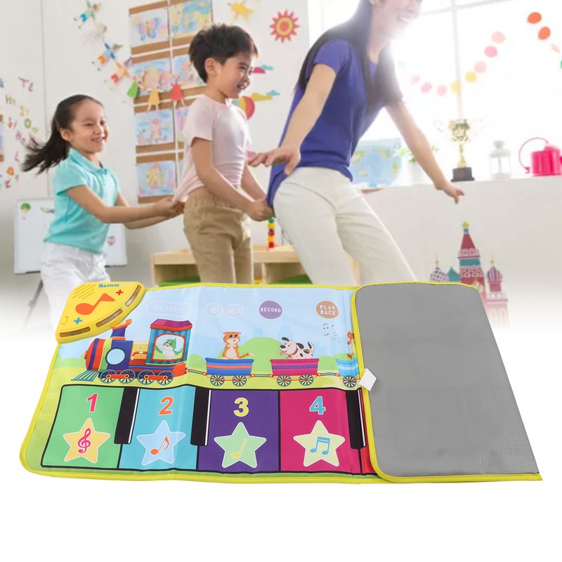 Kids Piano Mat Foldable Improve Coordination Prevent Slip Musical Piano