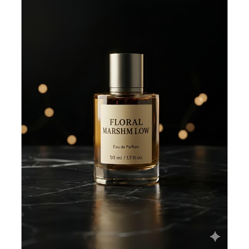 Floral Marshmallow Eau de Parfum for Women, Long-Lasting Gourmand，1.7 Oz