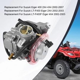 RUIANOMG Carburetor Replacement For Suzuki Eiger 400 LTF400 LTF400F 2X4 4X4 2002-2007, Include Oil Filter Air Filter