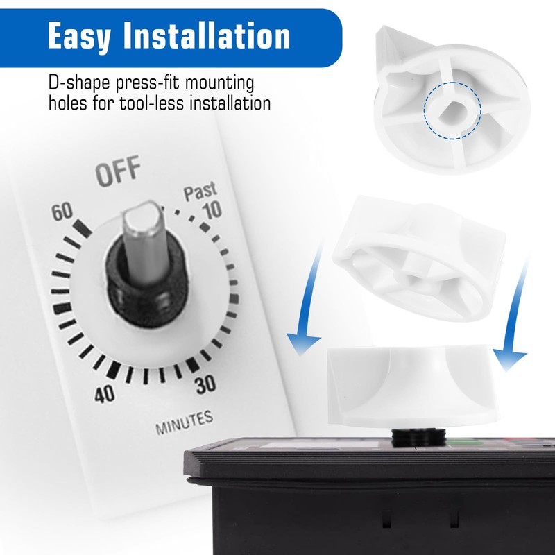 6Pcs Timer Knob Replacement, Timer Switch Knob Compatible with Intermatic