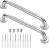 2 Pack 18 Inch Grab Bars for Bathtubs and Showers,