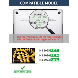 Seorsok 2-Pack Anti Blue Light Matte Screen Protector for MacBook Air 15 Inch (2023-2024, M2 M3) - A2941 A3114, Anti Glare&Eye Protection Blue Light Blocking Laptop Screen Protector for Mac Laptop