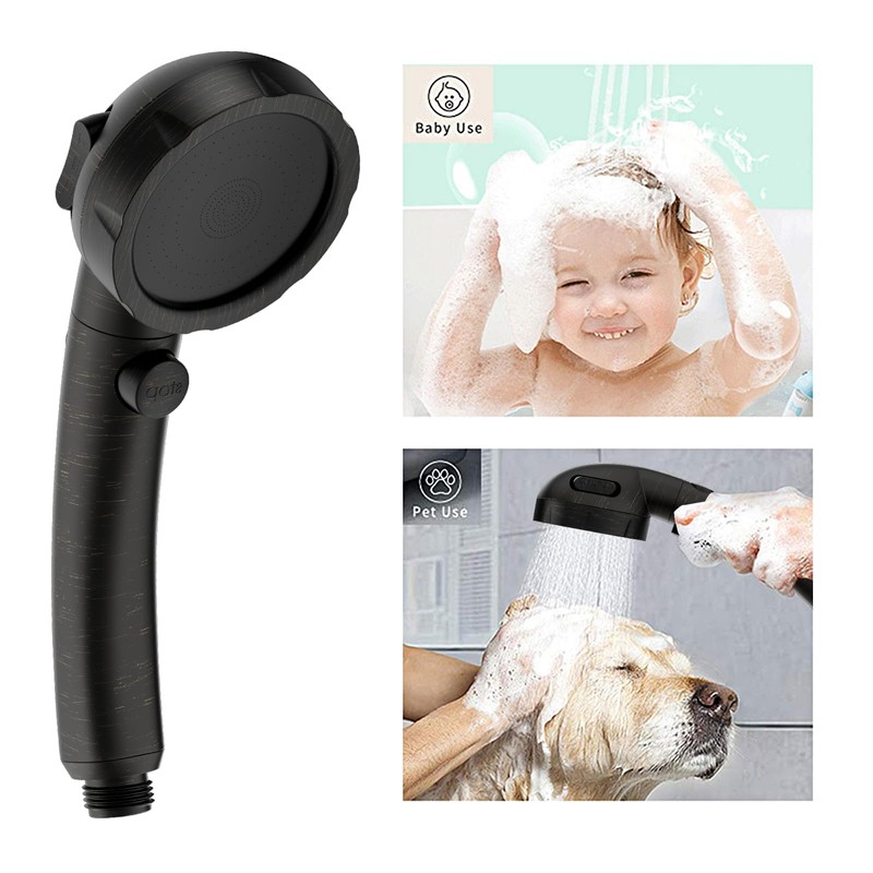 KAIYING High Pressure Oil-Rubbed Bronze Handheld Shower Head with ON/OFF