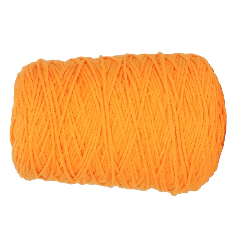 Tufting Yarn Orange 437yd Long 0.2in Wide Shrink Resistant Cotton
