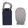 Back Scrubber for Shower, Double-Sided Back Exfoliating Washcloth with Handles,