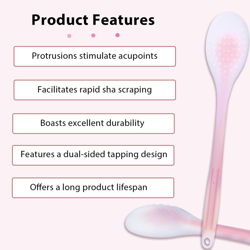 Pink Body Massage Stick Set - 2 Pieces Meridian Acupoint