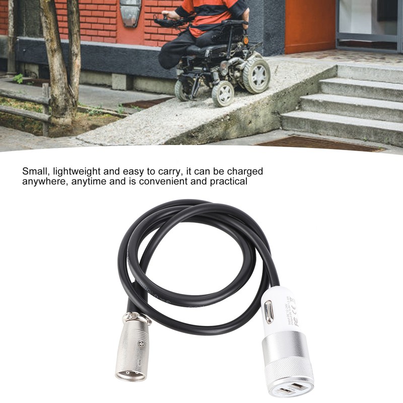 Wheelchair Joystick Controller Charging Cable Electric Motor Power Fast Charging