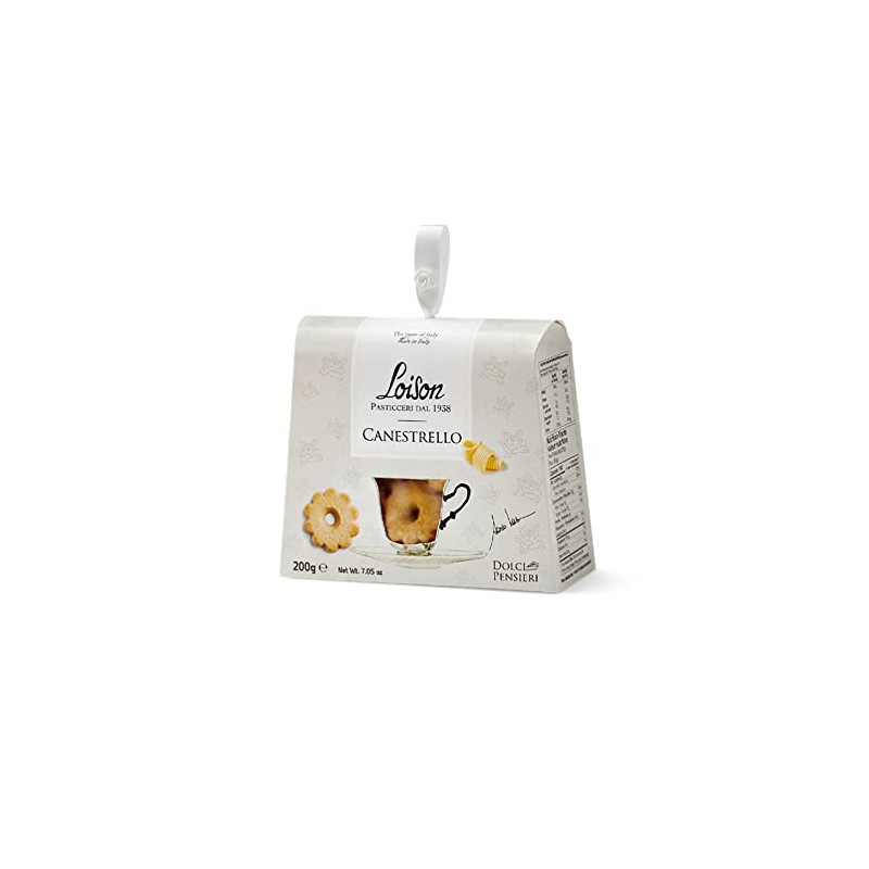 Loison 93415 Biscotti Al Burro Canestrello, Astuccio di 200 gr