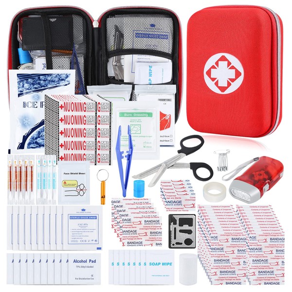 YIDERBO 274Pcs First Aid Kit Survival Kit, Upgraded Outdoor Emergency Survival Kit Gear - Supplies Trauma Bag Safety First Aid Kit for Home Office Car Boat Camping Hiking Hunting Adventures
