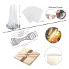 Mechas para Velas Harmei 300 Piezas Algodn 15cm Incluye Pegatinas