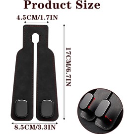 2PCS Gancho Reposacabezas Para Coche De Cuero Multifuncional Accesorio Automotriz Para Bolsas Y Monedero