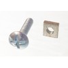 Lot Of 25 Roofing Bolt Cross Head 6Mm M6 X 30Mm Length Bzp With Square Nuts