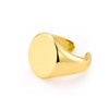 ALEXCRAFT Gold Rings For Women, 14K Gold Plated Chunky Thick
