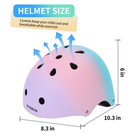 Kids Helmet Toddler Bike Helmets for Ages 2-3-5-8-14 Years Kids Girls Boys Youth, Adjustable Multi-Sport Helmet for Skateboard Cycling Scooter Balance Bike Inline Skating Longboard Roller Skate