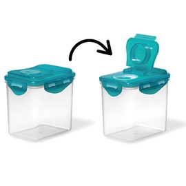 Starfrit LocknLock Plastic Pantry Container - 29oz/850ml - Airtight - 4-Sided Locking Flip-Top Lid