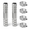 TAILONZ PNEUMATIC 2-piece stainless steel hose head-to-head joint, 6mm head