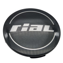1 x Rial Hub Cap for Milano 64 mm Titanium (N32) Logo Silver/Grey Original Wheel Centre Cap/Hub Cap