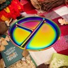Ceiteo 12-Piece Stainless Steel Rainbow Dinnerware Set for 4