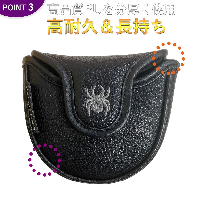 golf putter cover mallet head cover spider putter cover mallet