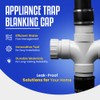 CONCEPT4U® Pack of 2 Appliance Trap Blanking Cap and Washer