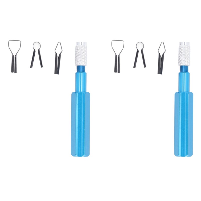 2 Set Floor Skiving Knife 4Pcs HSS Blades Aluminum Alloy