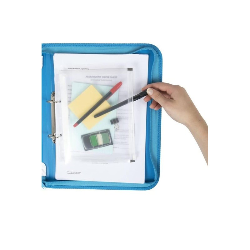 Marbig Zipper Binder W/Tech Case 25mm 2D Blue