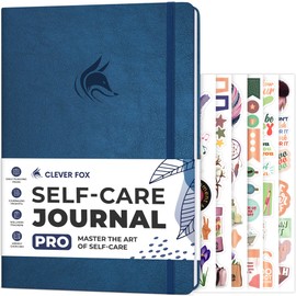 Clever Fox Self-Care Journal PRO – Wellness & Daily Reflection Notebook – Mental Health, Meditation & Mood Journal for Women, 7x10” (Mystic Blue)
