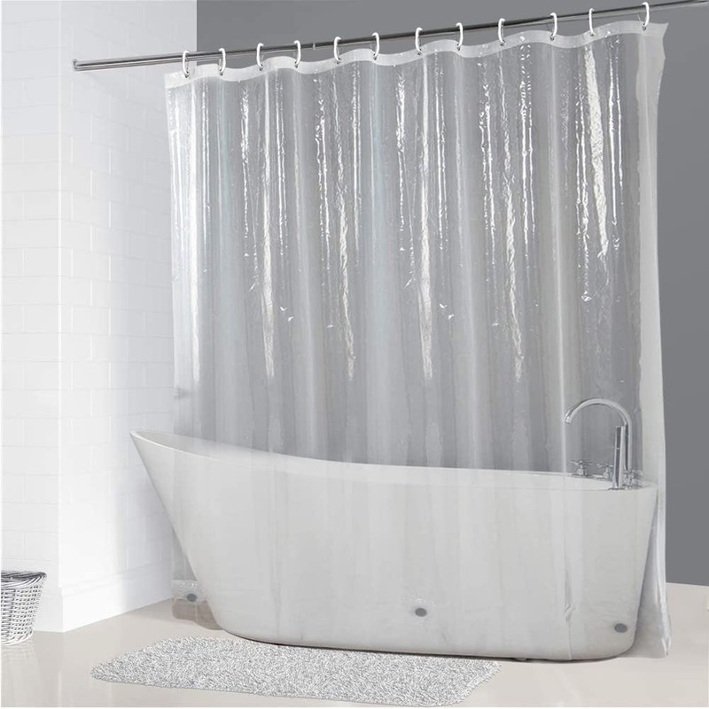 YISURE Extra Long Extra Wide Shower Curtain Liner 200x240cm, PEVA