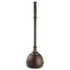 iDesign Kent Plastic Plunger with Cover Set for Master, Guest,