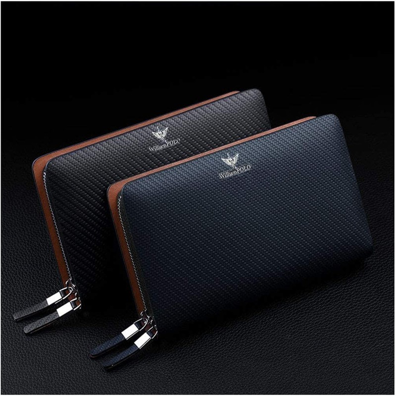 Hana Luxury Italian Long Wallet, Genuine Leather, Coin Purse Included,