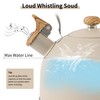 LONFFERY Tea Kettle for Stove Top, 2.5 Quart Whistling Tea
