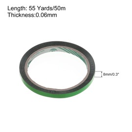 MECCANIXITY Green Metalized Tape 5/16 Inch x 55 Yards Decor Tape for Detailing Accent Wall, Graphic Arts