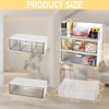 Grillix Make-up-Organizer mit Schubladen, stapelbar, aus Acryl, transparent, vielseitig verwendbar